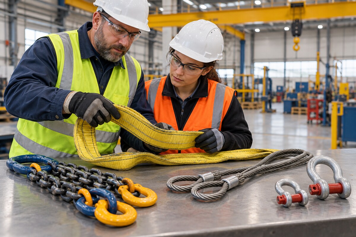 Sling Inspection & Basic Rigging — illustrative safety training photograph